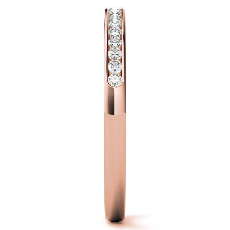 0.20ct Round Brilliant Moissanite Stackable Band