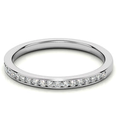 0.20ct Round Brilliant Moissanite Stackable Band