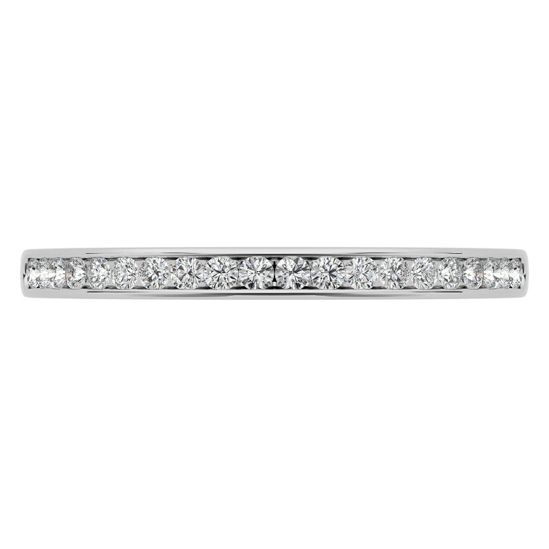 0.20ct Round Brilliant Moissanite Stackable Band