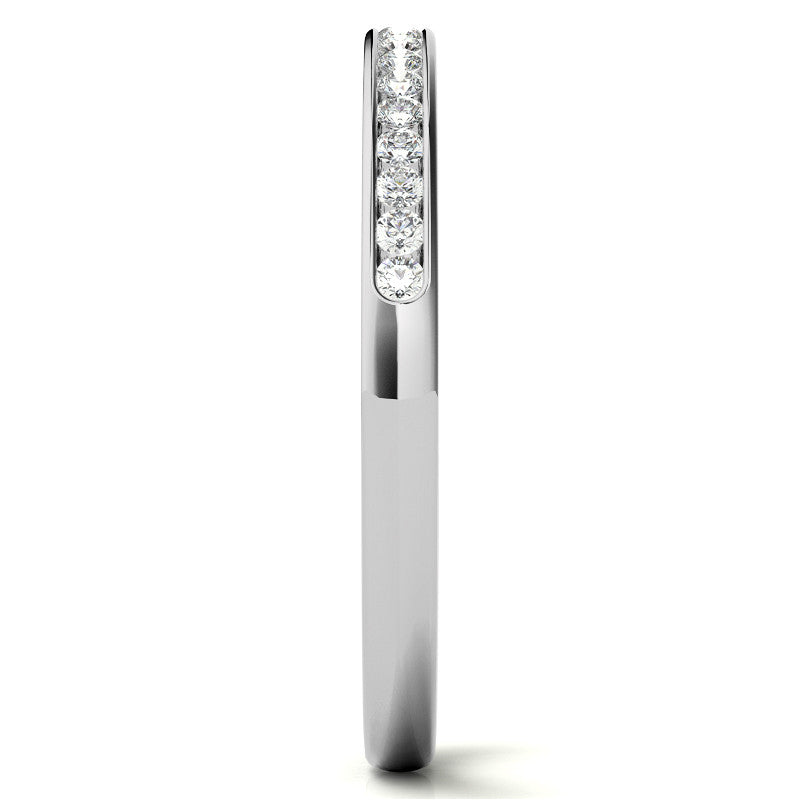 0.20ct Round Brilliant Moissanite Stackable Band