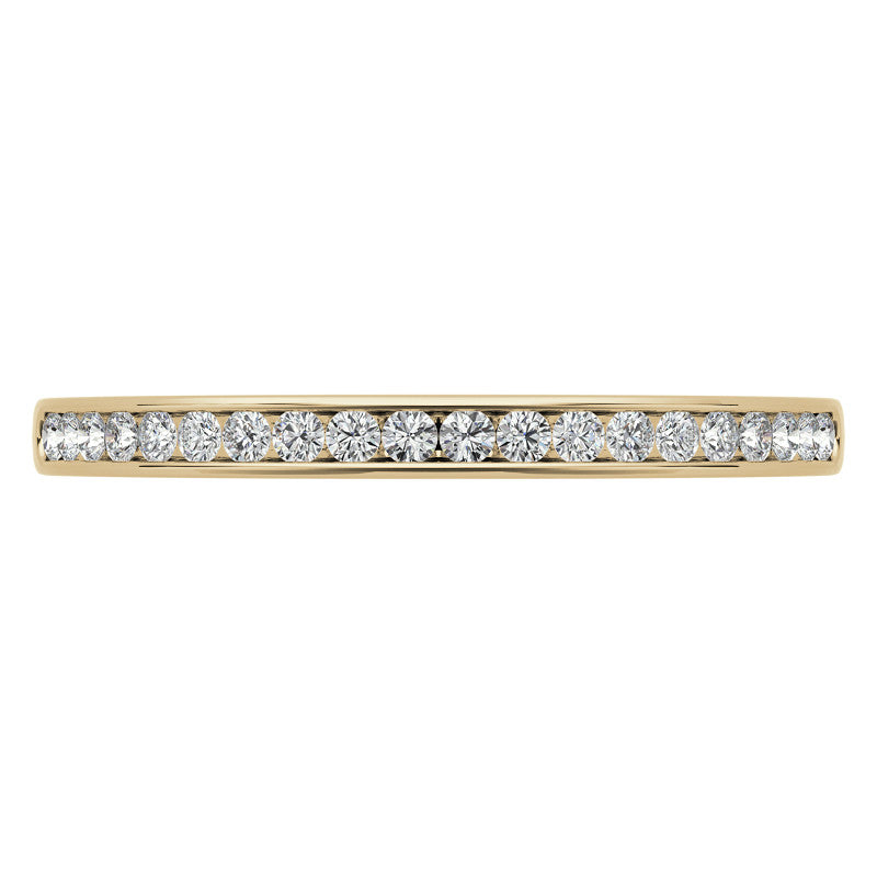 0.20ct Round Brilliant Moissanite Stackable Band