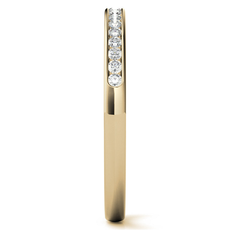 0.20ct Round Brilliant Moissanite Stackable Band