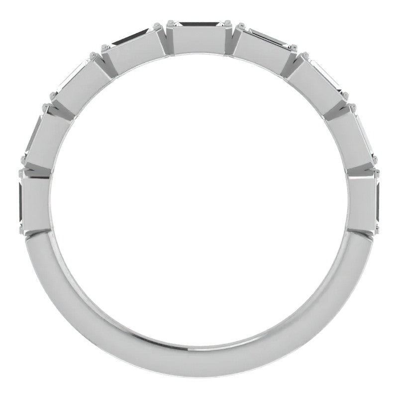 Stackable Moissanite Baguette Wedding Band 0.34ct
