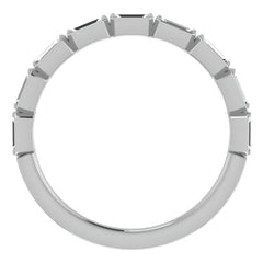 Stackable Moissanite Baguette Wedding Band 0.34ct