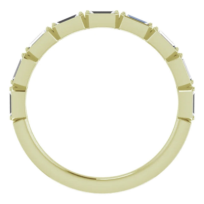 Stackable Moissanite Baguette Wedding Band 0.34ct