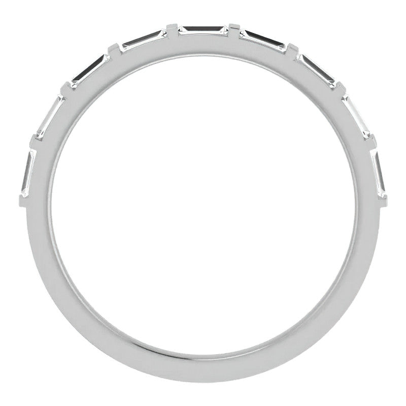 Stackable Baguette Diamond Wedding Band 0.3ct