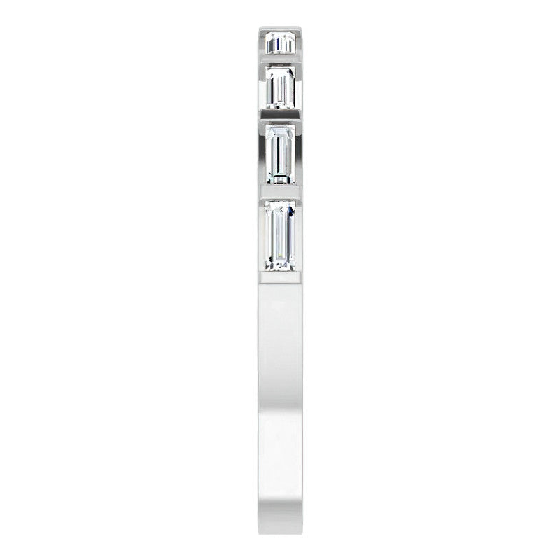 Stackable Baguette Diamond Wedding Band 0.3ct