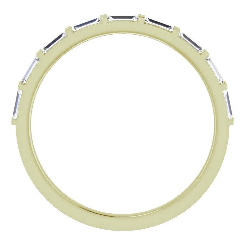 Stackable Baguette Diamond Wedding Band 0.3ct