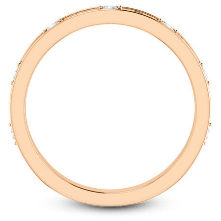 Floral Moissanite Stackable Band