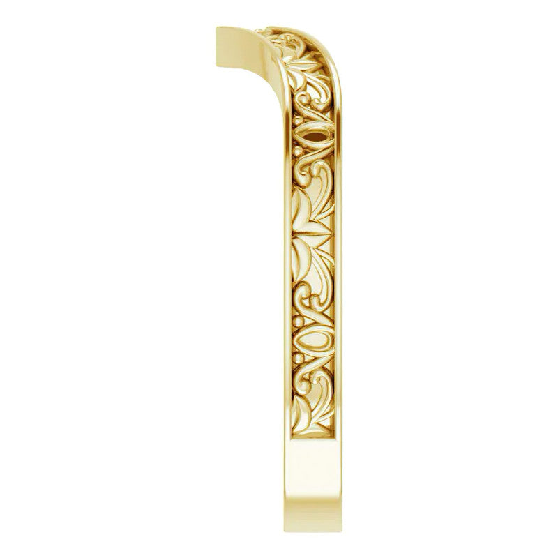 Vintage-Inspired "V" Ring Stackable Band