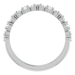 Round & Marquise Moissanite Stackable Band