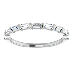 9-Stone Baguette Moissanite Stackable Band