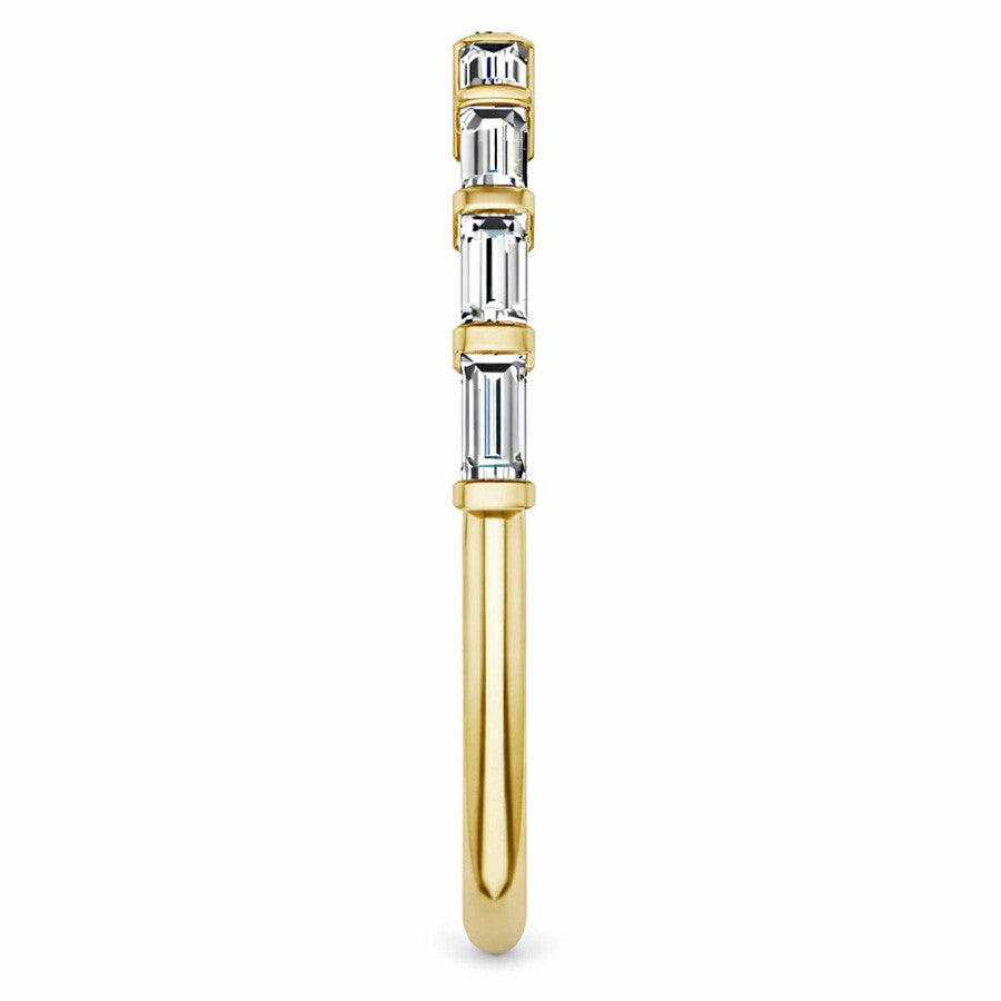 9-Stone Baguette Moissanite Stackable Band