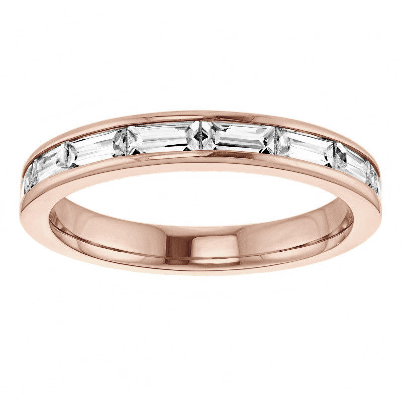 4x2mm 8-Stone Baguette Stackable Band