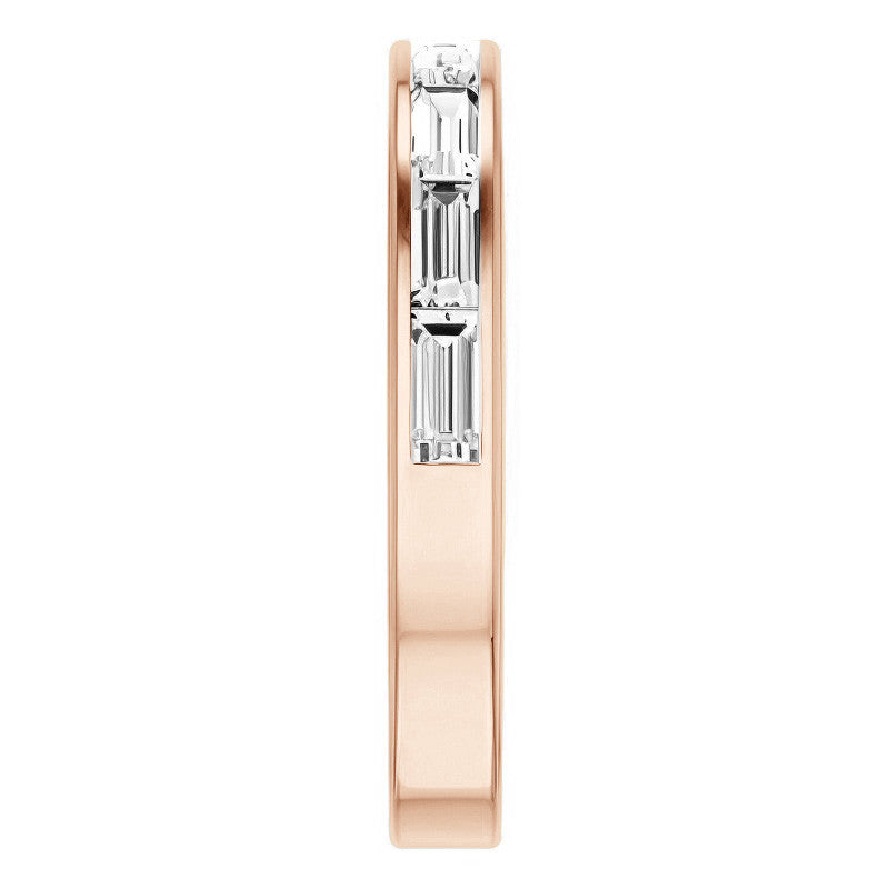 4x2mm 8-Stone Baguette Stackable Band
