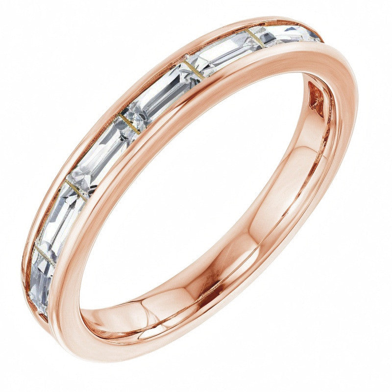 4x2mm 8-Stone Baguette Stackable Band