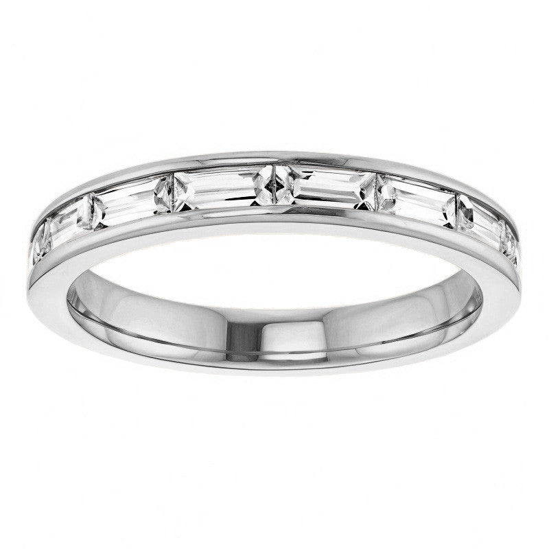 4x2mm 8-Stone Baguette Stackable Band
