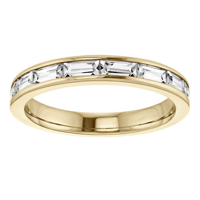 4x2mm 8-Stone Baguette Stackable Band