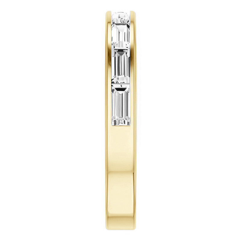 4x2mm 8-Stone Baguette Stackable Band