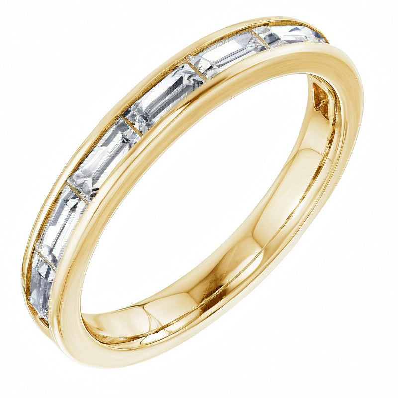 4x2mm 8-Stone Baguette Stackable Band