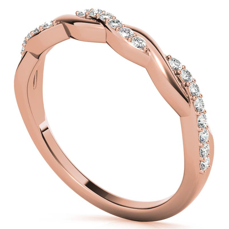 0.22ct Twisted Infinity Stackable Band