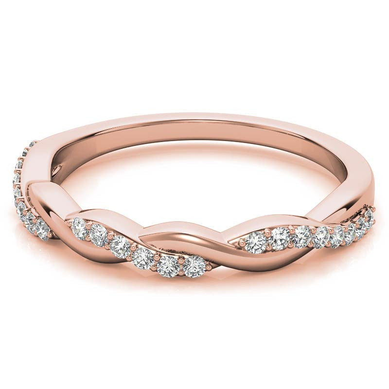 0.22ct Twisted Infinity Stackable Band
