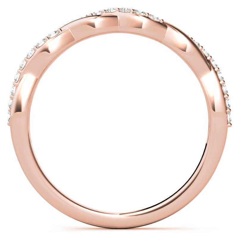 0.22ct Twisted Infinity Stackable Band
