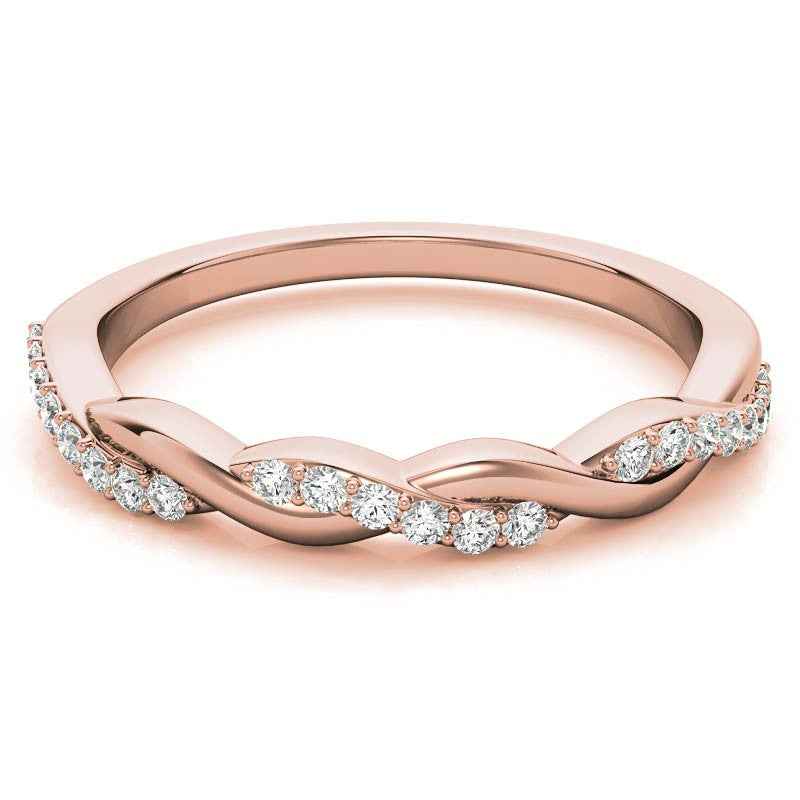 0.22ct Twisted Infinity Stackable Band