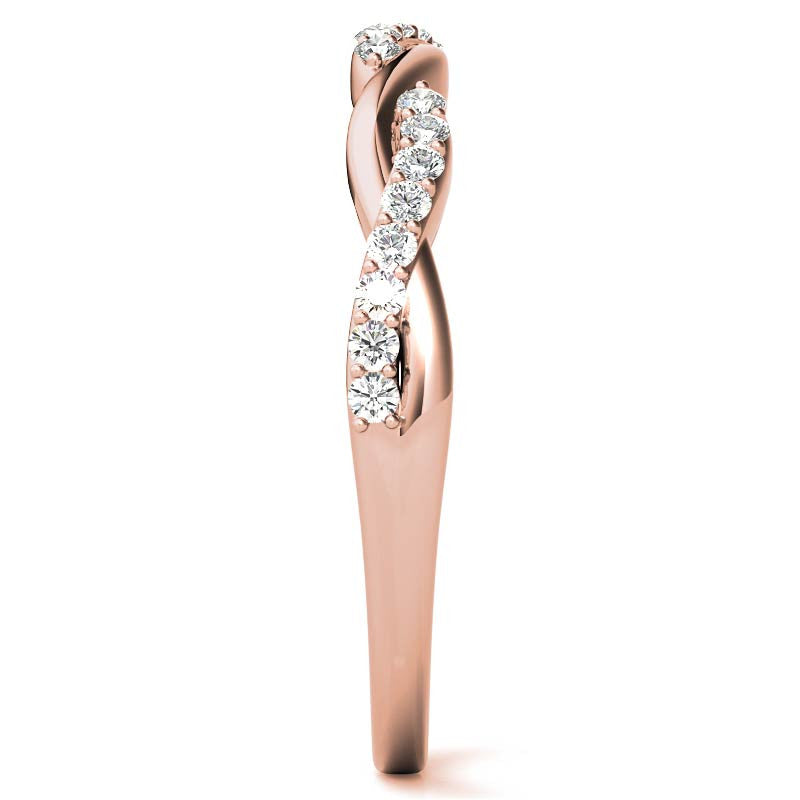 0.22ct Twisted Infinity Stackable Band