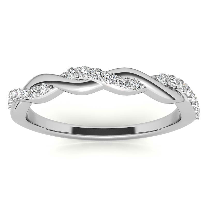 0.22ct Twisted Infinity Stackable Band