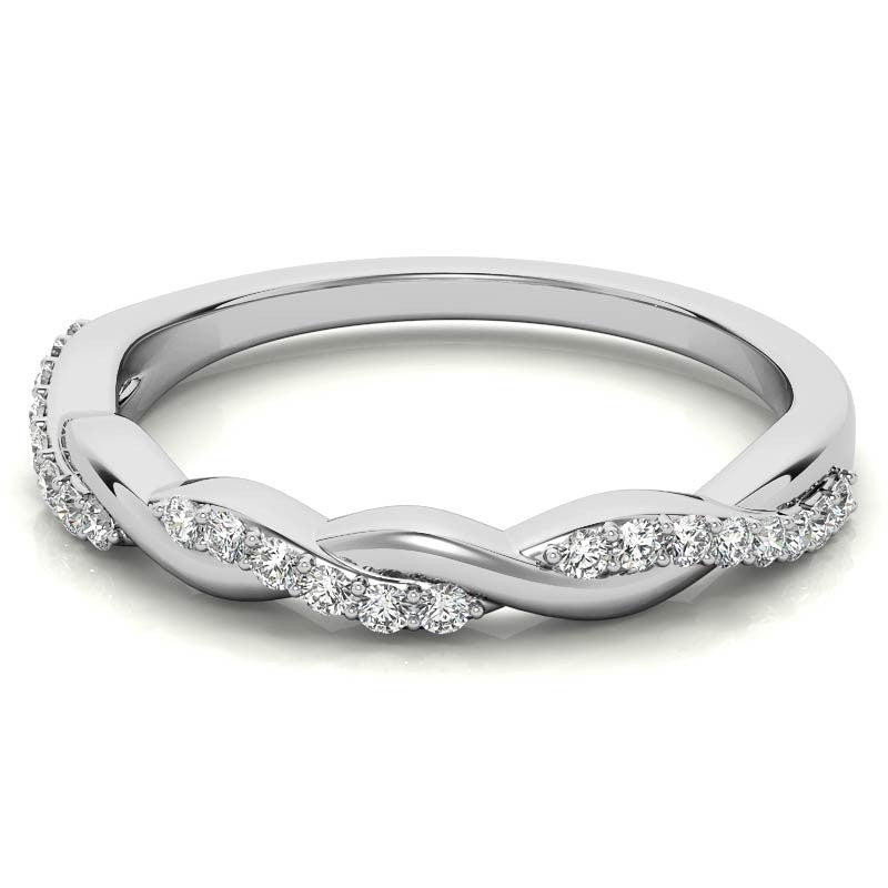 0.22ct Twisted Infinity Stackable Band