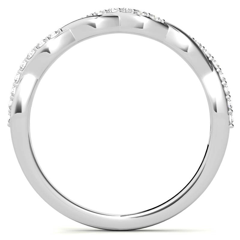 0.22ct Twisted Infinity Stackable Band