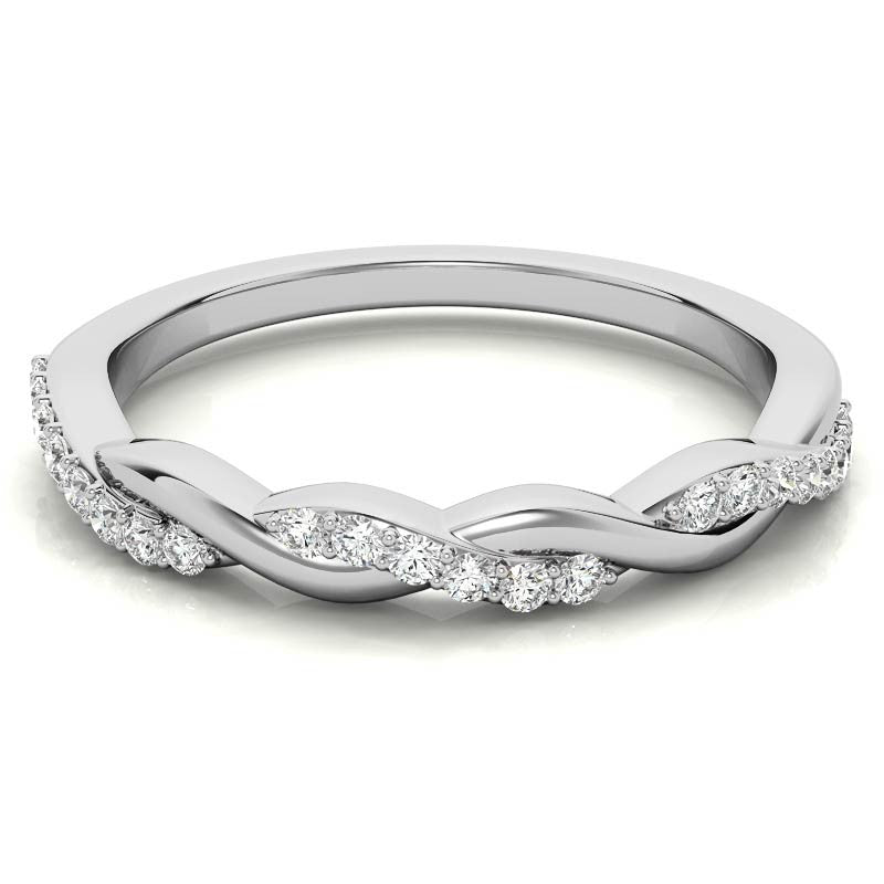 0.22ct Twisted Infinity Stackable Band