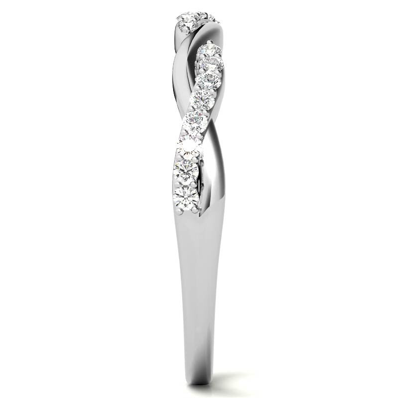 0.22ct Twisted Infinity Stackable Band