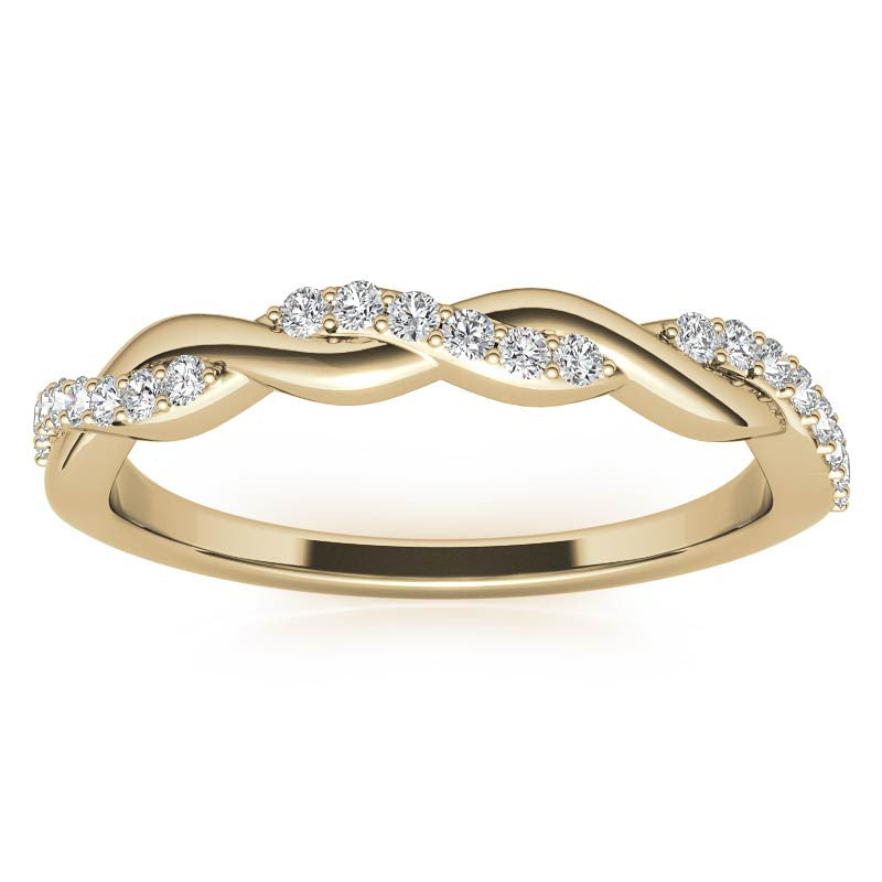 0.22ct Twisted Infinity Stackable Band