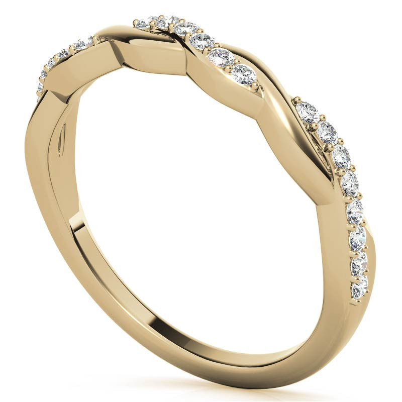 0.22ct Twisted Infinity Stackable Band