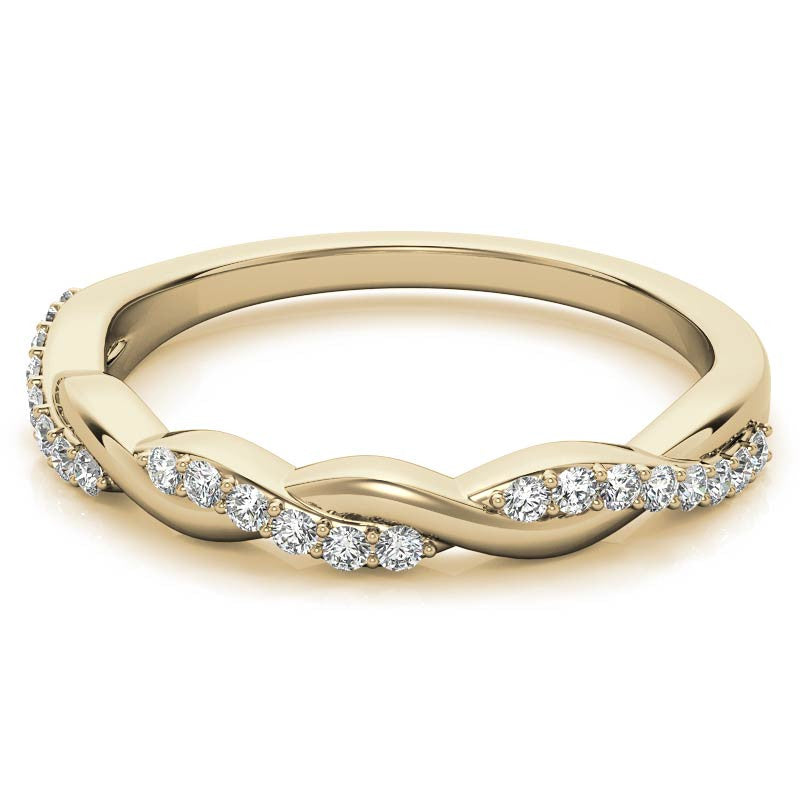 0.22ct Twisted Infinity Stackable Band