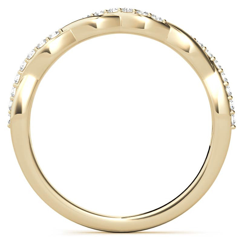 0.22ct Twisted Infinity Stackable Band