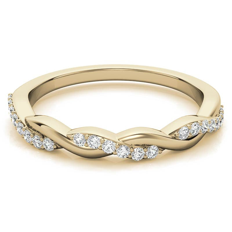 0.22ct Twisted Infinity Stackable Band