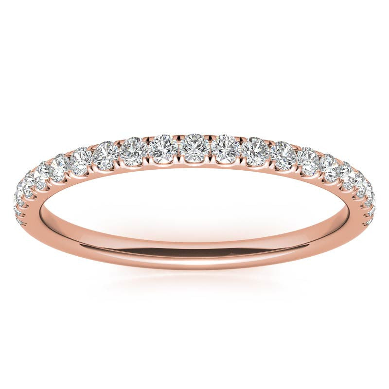 Round Brilliant Moissanite Stackable Band - 1.7mm