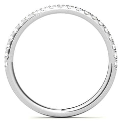Round Brilliant Moissanite Stackable Band - 1.7mm