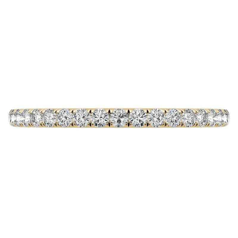 Round Brilliant Moissanite Stackable Band - 1.7mm