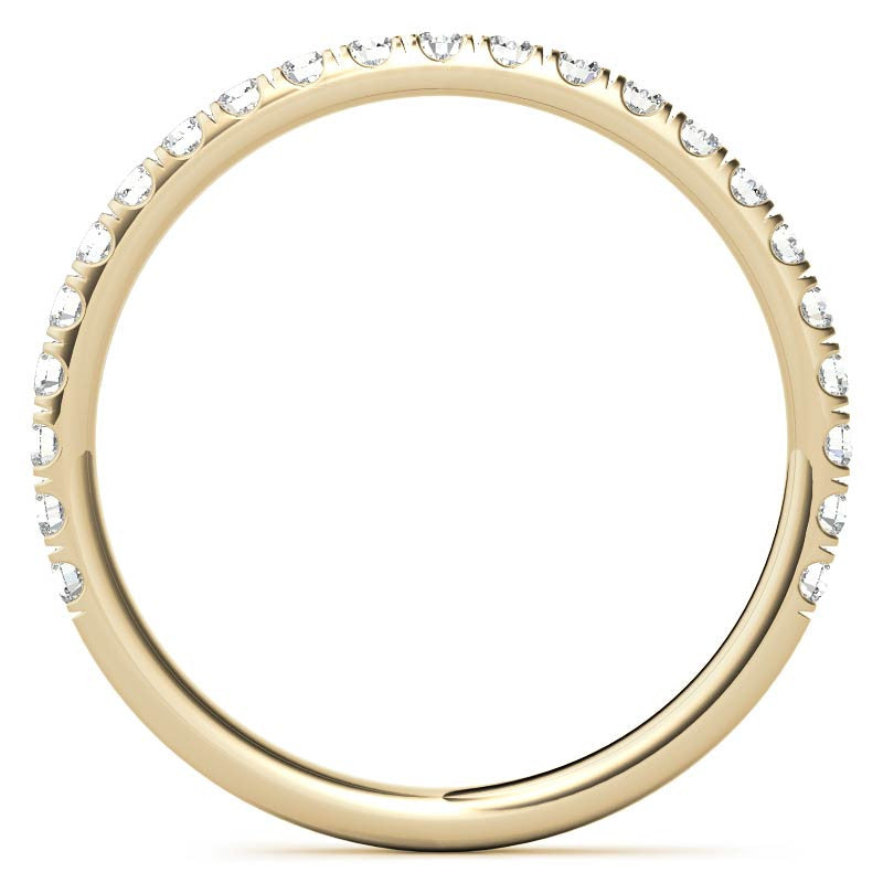 Round Brilliant Moissanite Stackable Band - 2mm