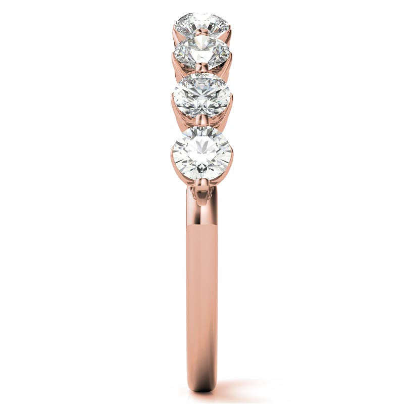 9-Stone 3mm Round Brilliant Moissanite Stackable Band