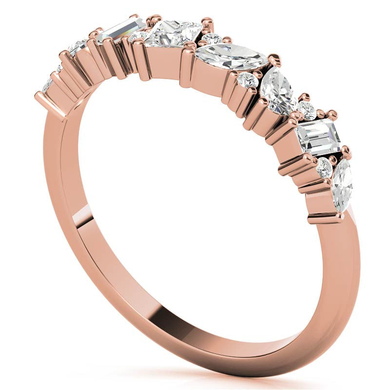 Multi-Shape Lab Grown Diamond Stackable Band