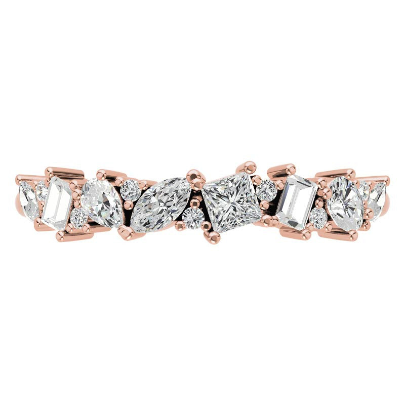 Multi-Shape Lab Grown Diamond Stackable Band