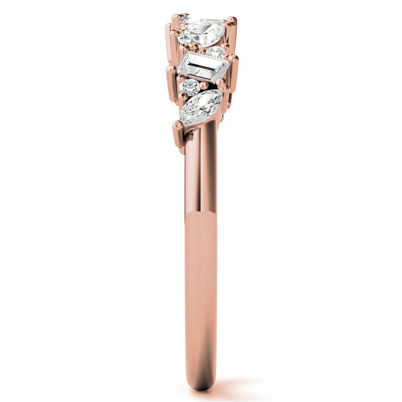 Multi-Shape Lab Grown Diamond Stackable Band