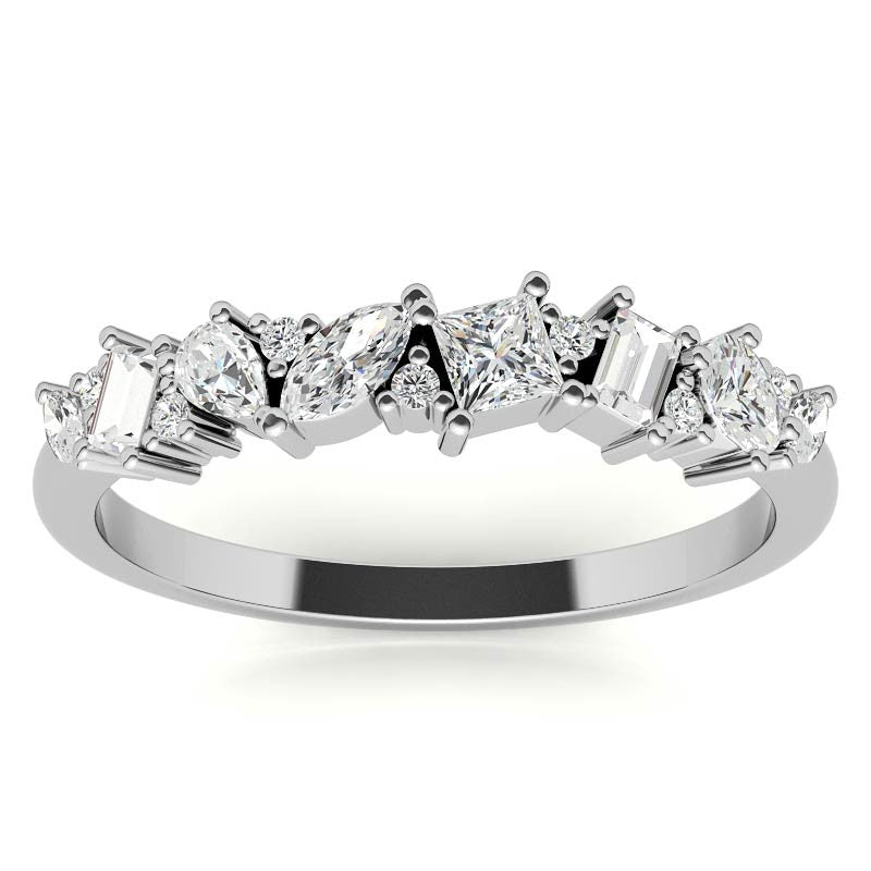 Multi-Shape Lab Grown Diamond Stackable Band