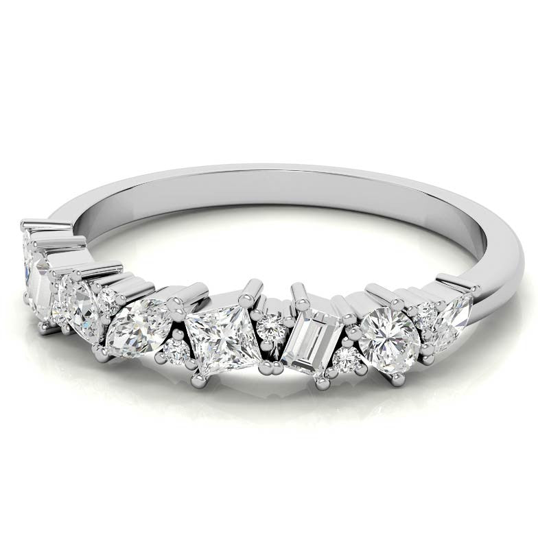 Multi-Shape Lab Grown Diamond Stackable Band