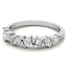 Multi-Shape Lab Grown Diamond Stackable Band